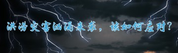 洪涝灾害汹涌来袭，该如何应对？