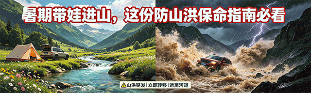 暑期带娃进山，这份防山洪保命指南必看